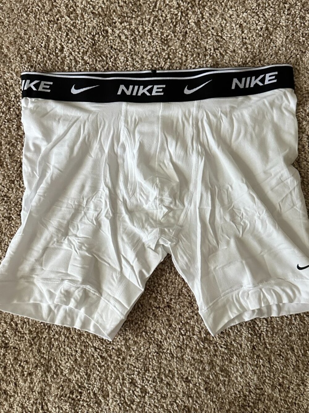 NEW Nike Essential Micro Men's Dri-FIT Boxer Briefs - White - Size Large
